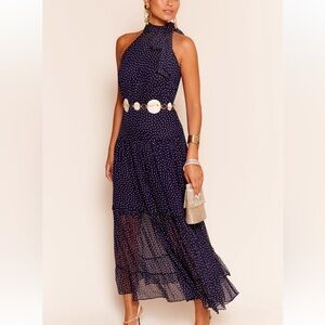 RIXO Polka Dot Dress